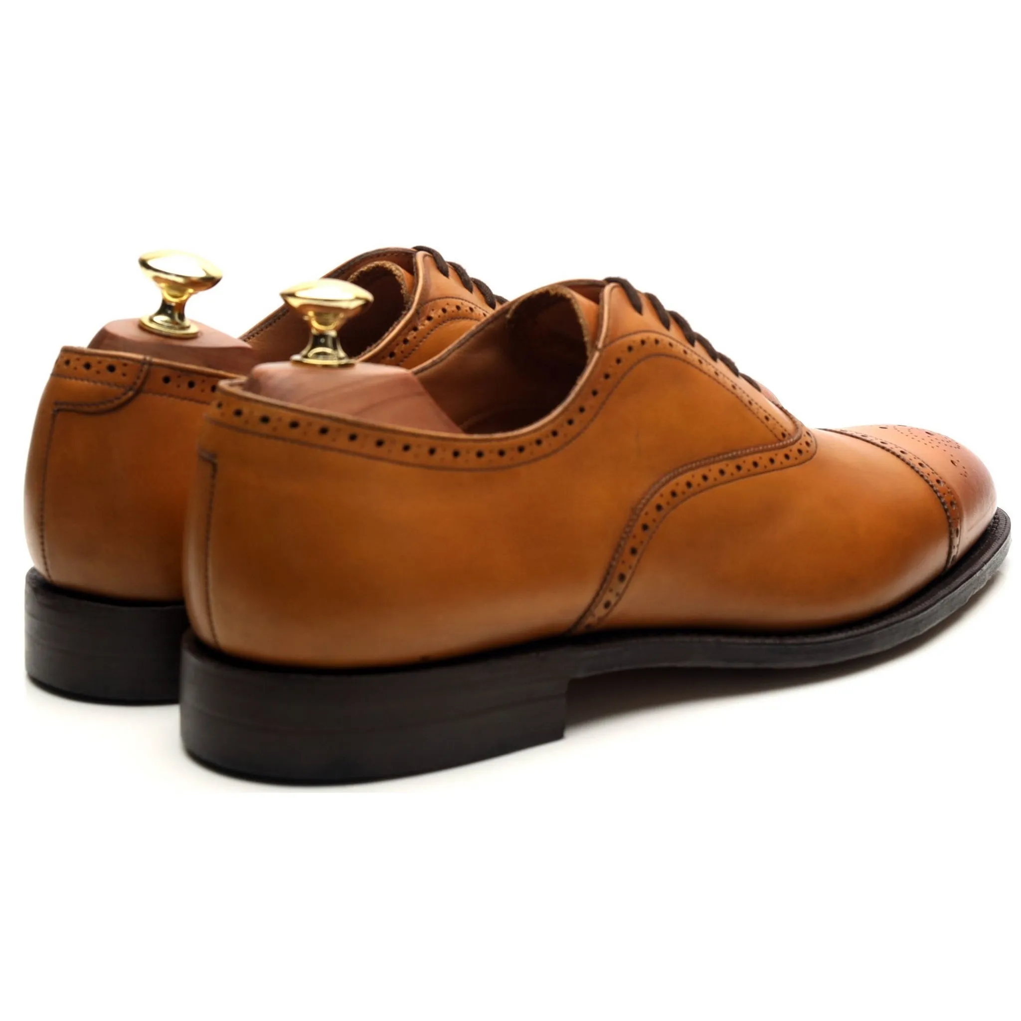 'Toronto' Tan Brown Leather Oxford UK 8 G
