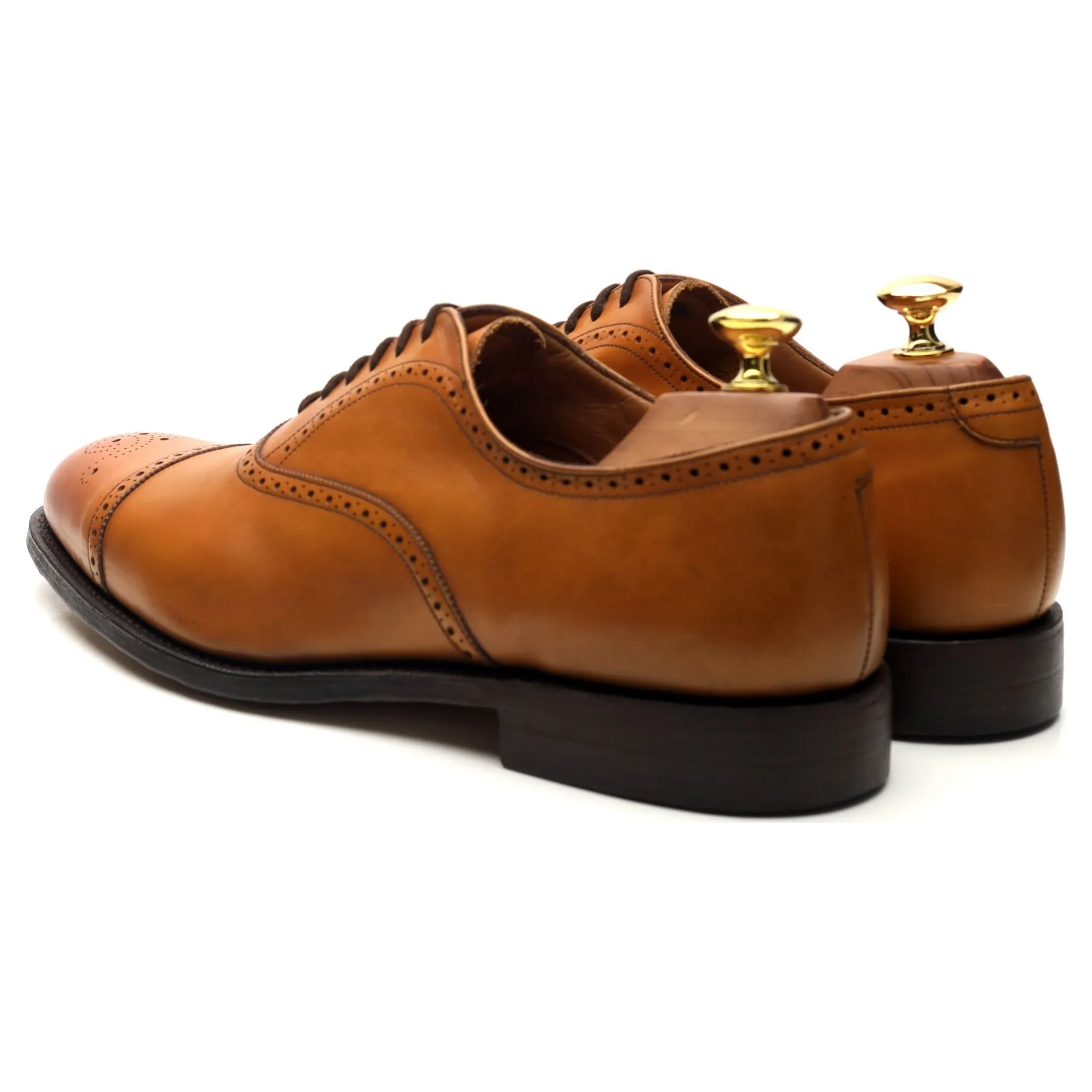 'Toronto' Tan Brown Leather Oxford UK 8 G