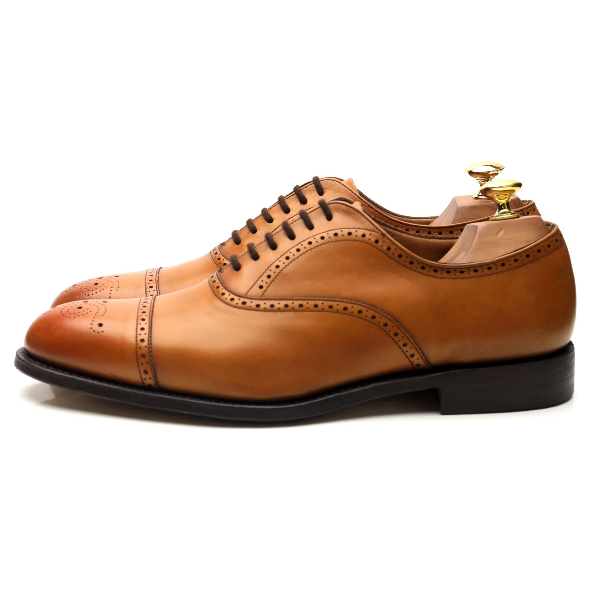 'Toronto' Tan Brown Leather Oxford UK 8 G