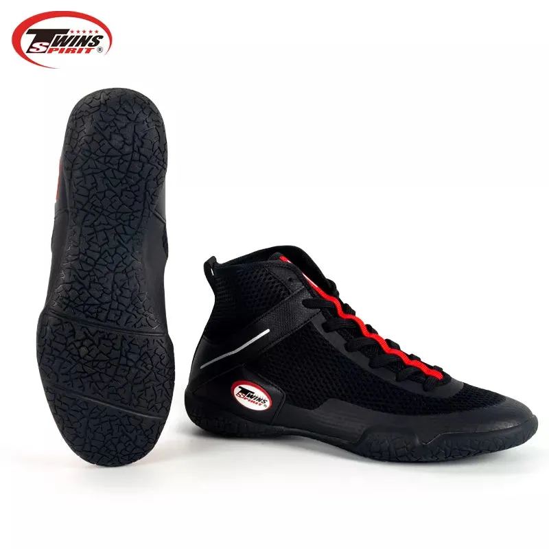 TWINS SPIRIT TBS7 BOXING SHOES BOXING BOOTS EUR 37-46 Black