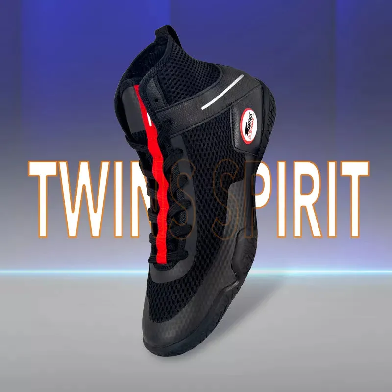 TWINS SPIRIT TBS7 BOXING SHOES BOXING BOOTS EUR 37-46 Black