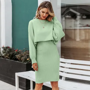 Two-Pieces Knitted Dress