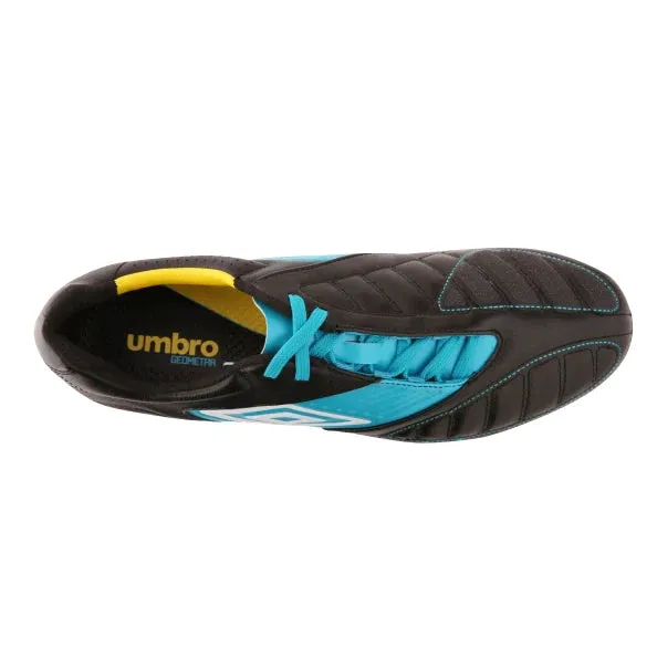 Umbro Geometra Premier FG Firm Ground Football Boots Black/White/Blue