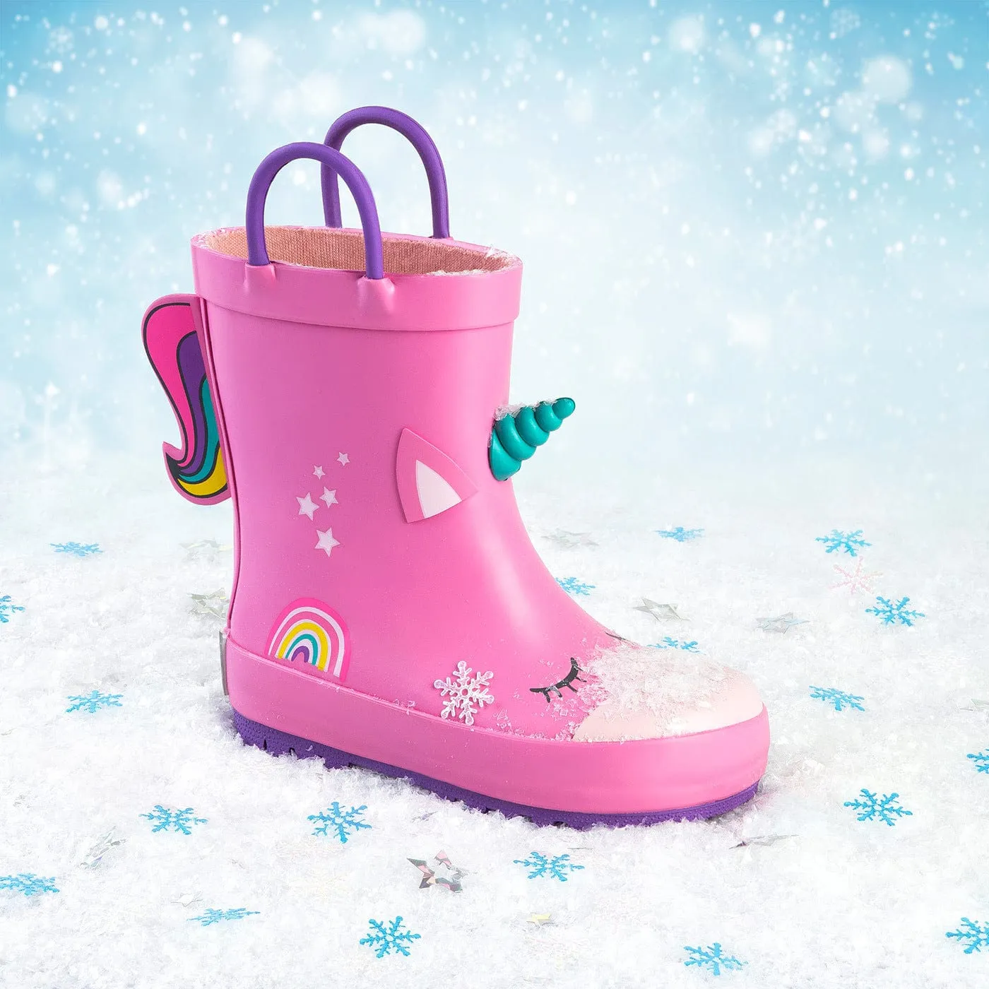 Unicorn Pink Rain Boots