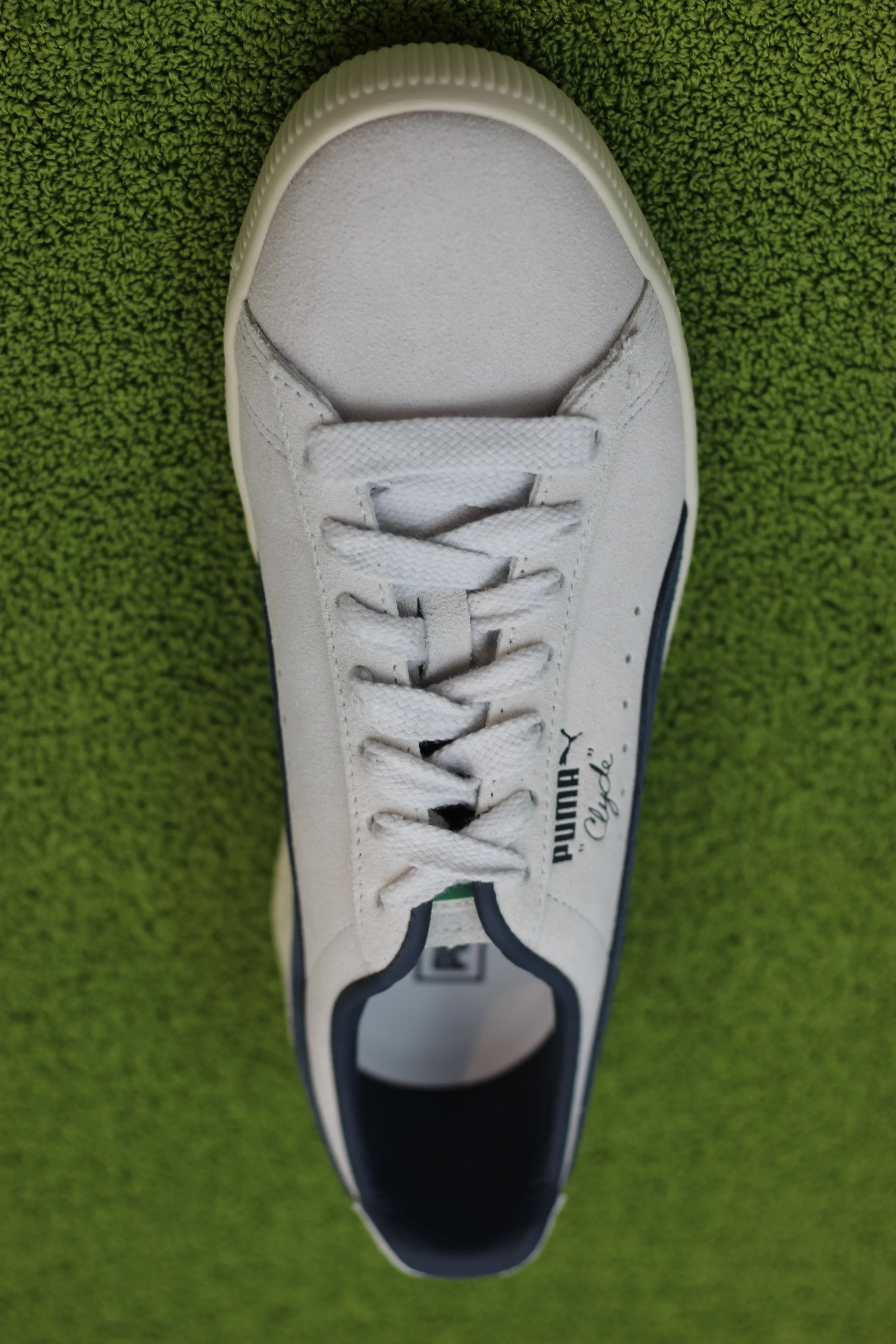 Unisex Clyde OG Sneaker - White/Blue Leather/Suede