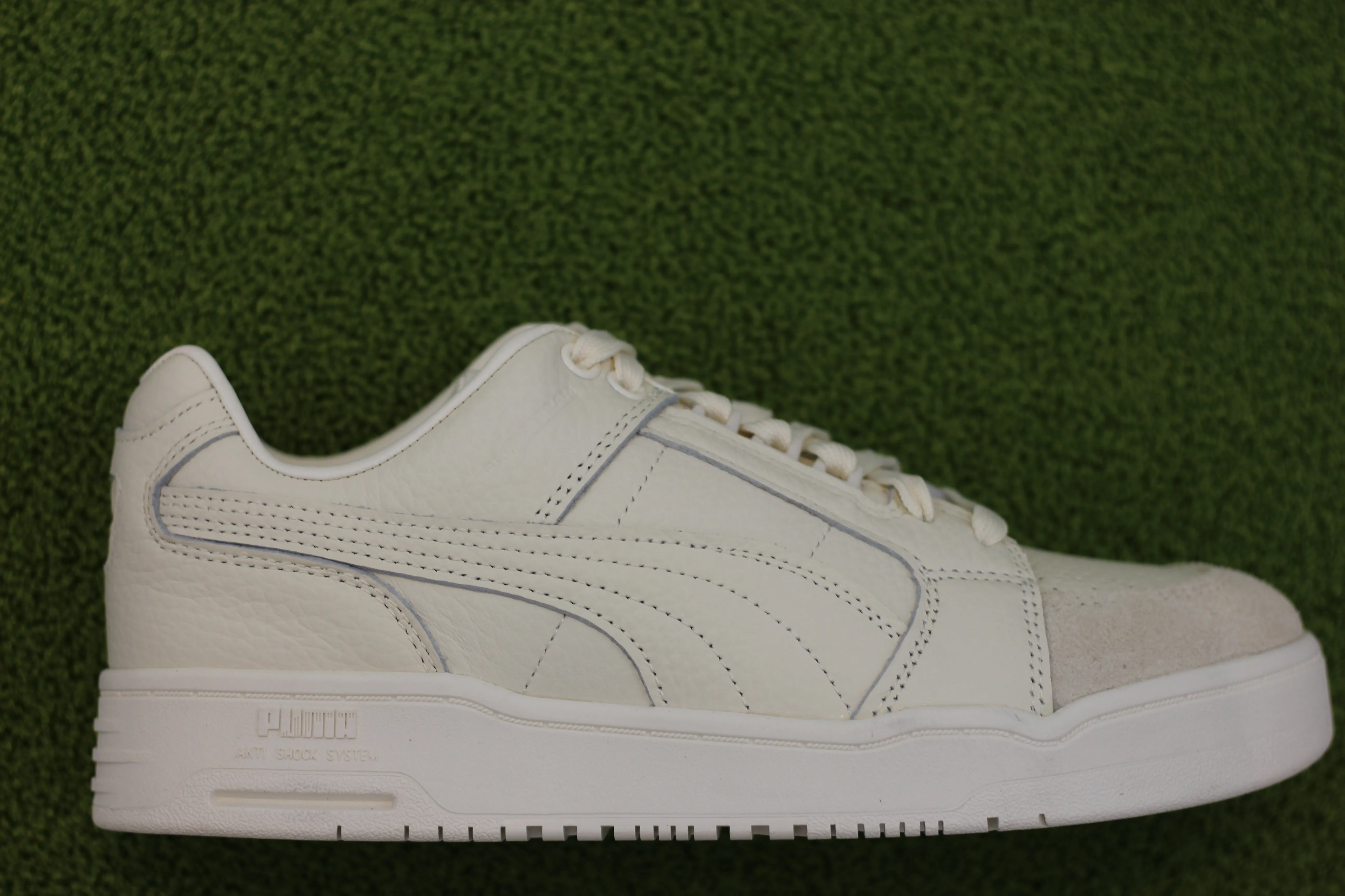 Unisex Slipstream Premium Sneaker - Frosted Ivory Leather/Suede