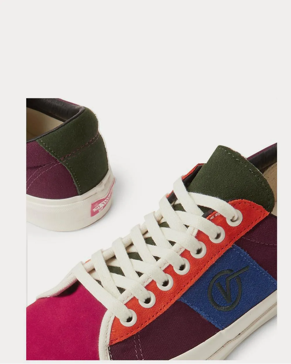 Vault UA OG Sid LX Logo-Embroidered Suede and Canvas  Multi low top sneakers