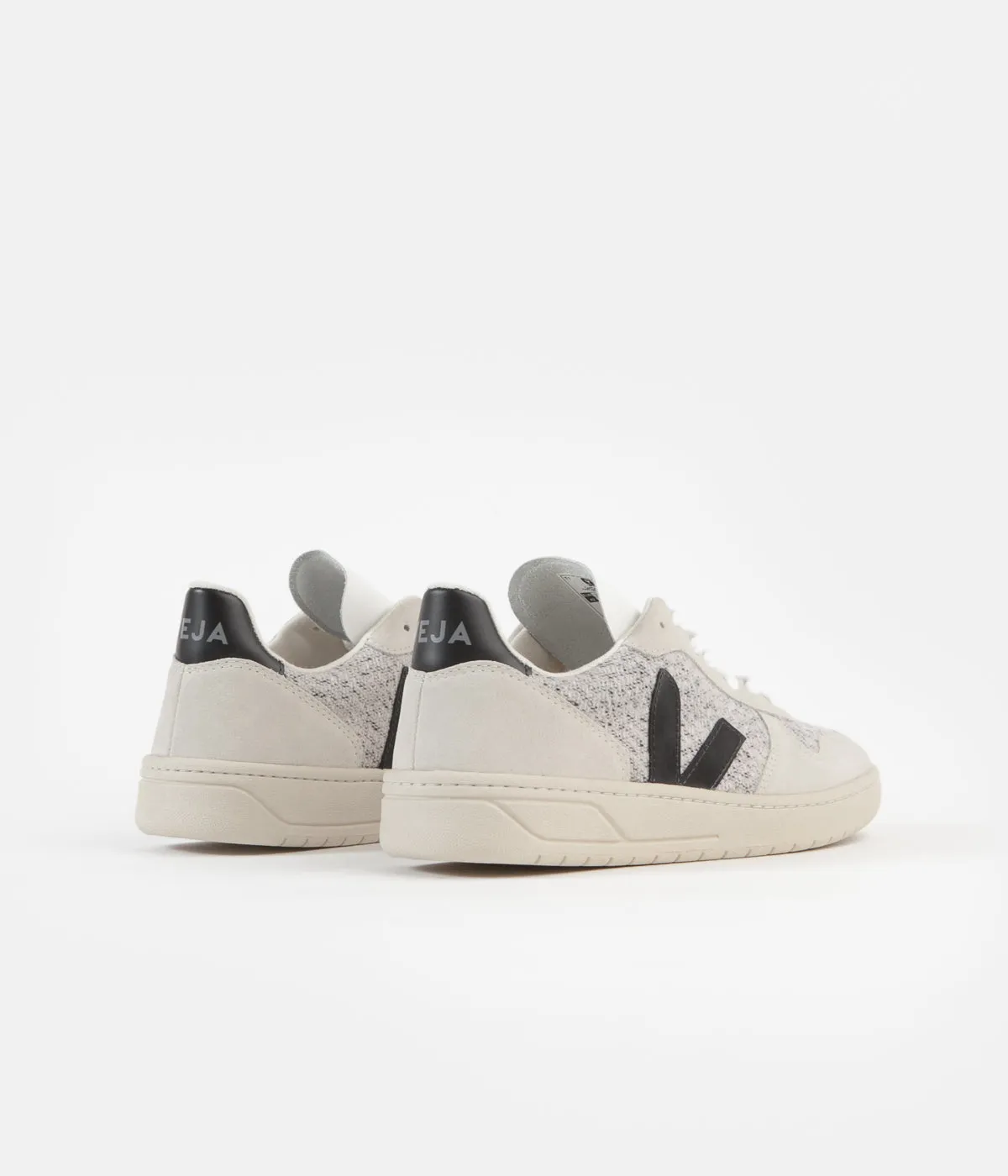 Veja V-10 Flannel Shoes - Snow / Black