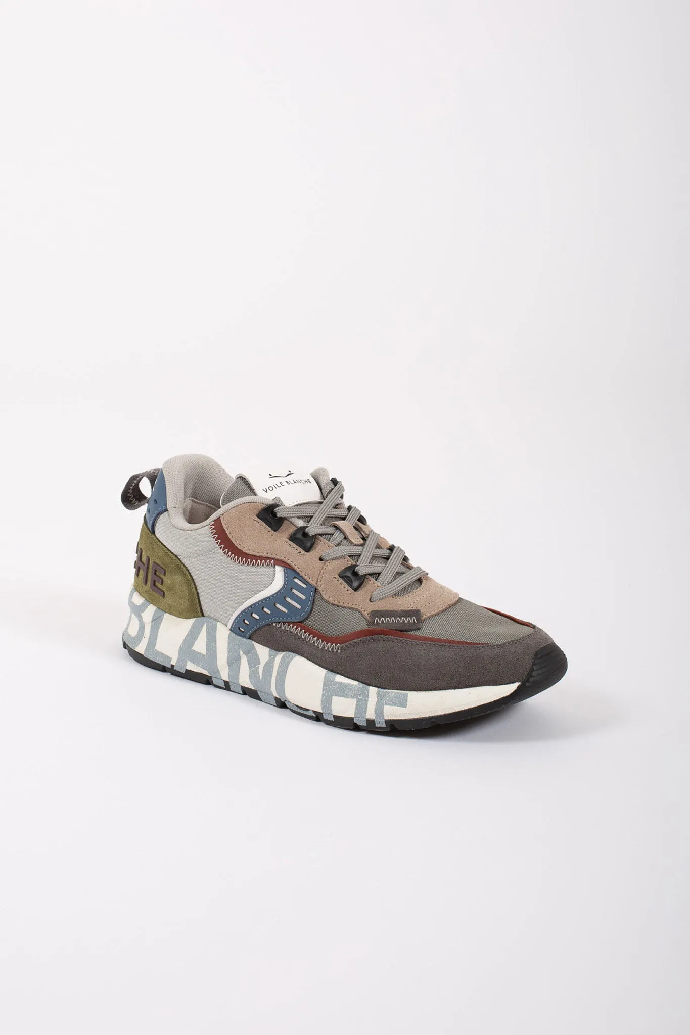 Voile Blanche Sneakers Suede/fabric Uomo