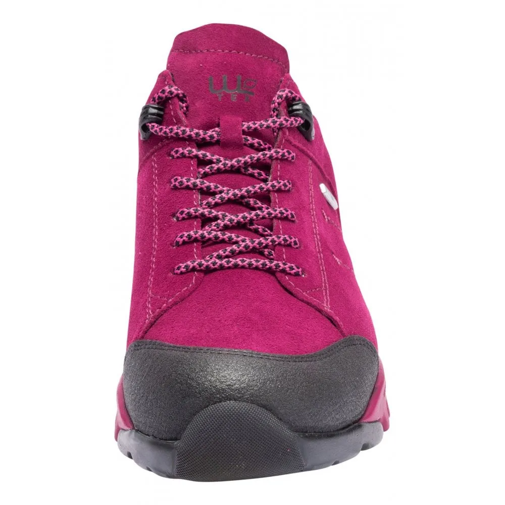 Waldlaufer Womens 787952 400 096 Gummi Vel-Hydro Sport-Net Magenta Fuchsia H-Amiata Lace Up Waterproof Walking Shoes