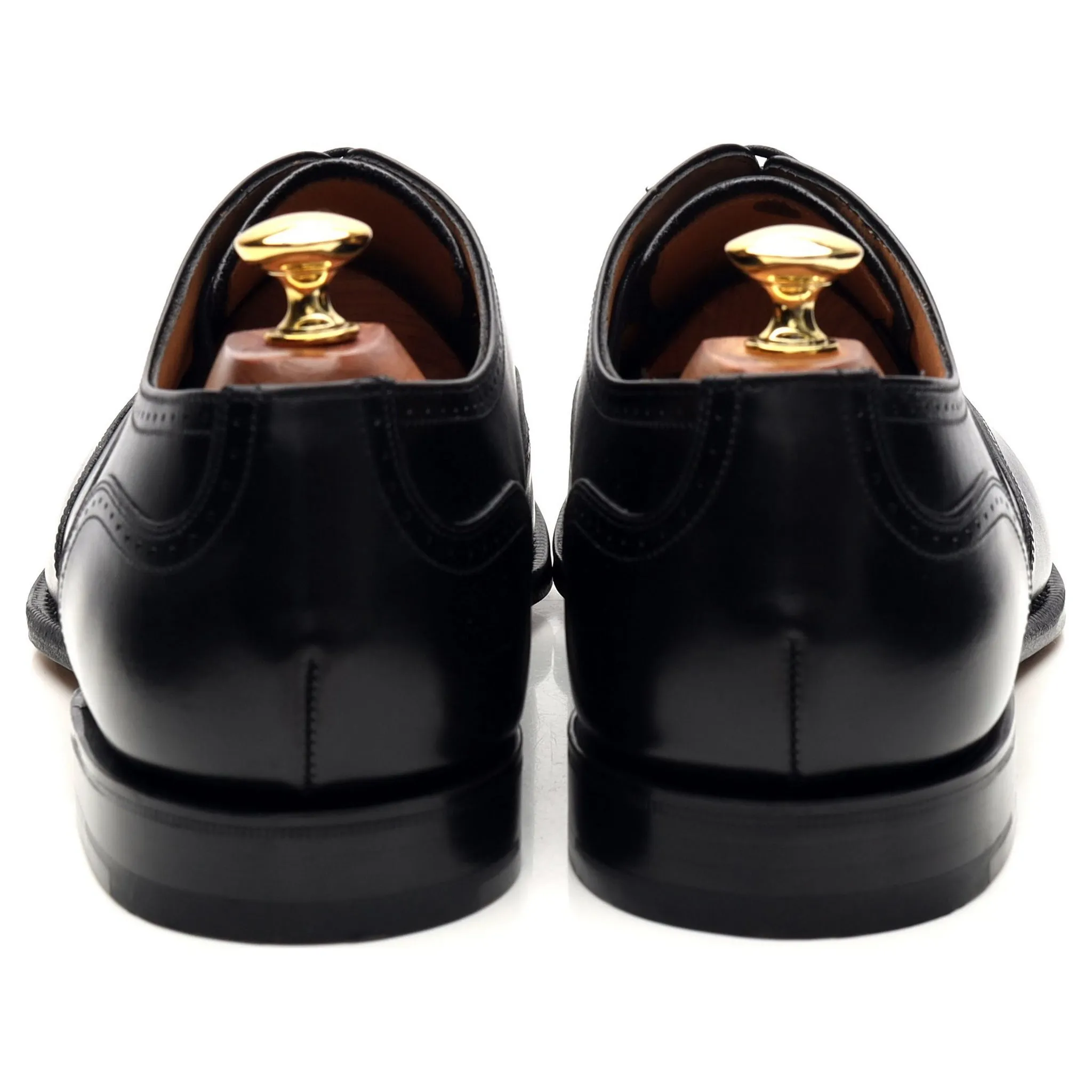 'Walton' Black Leather Oxford UK 9.5 G