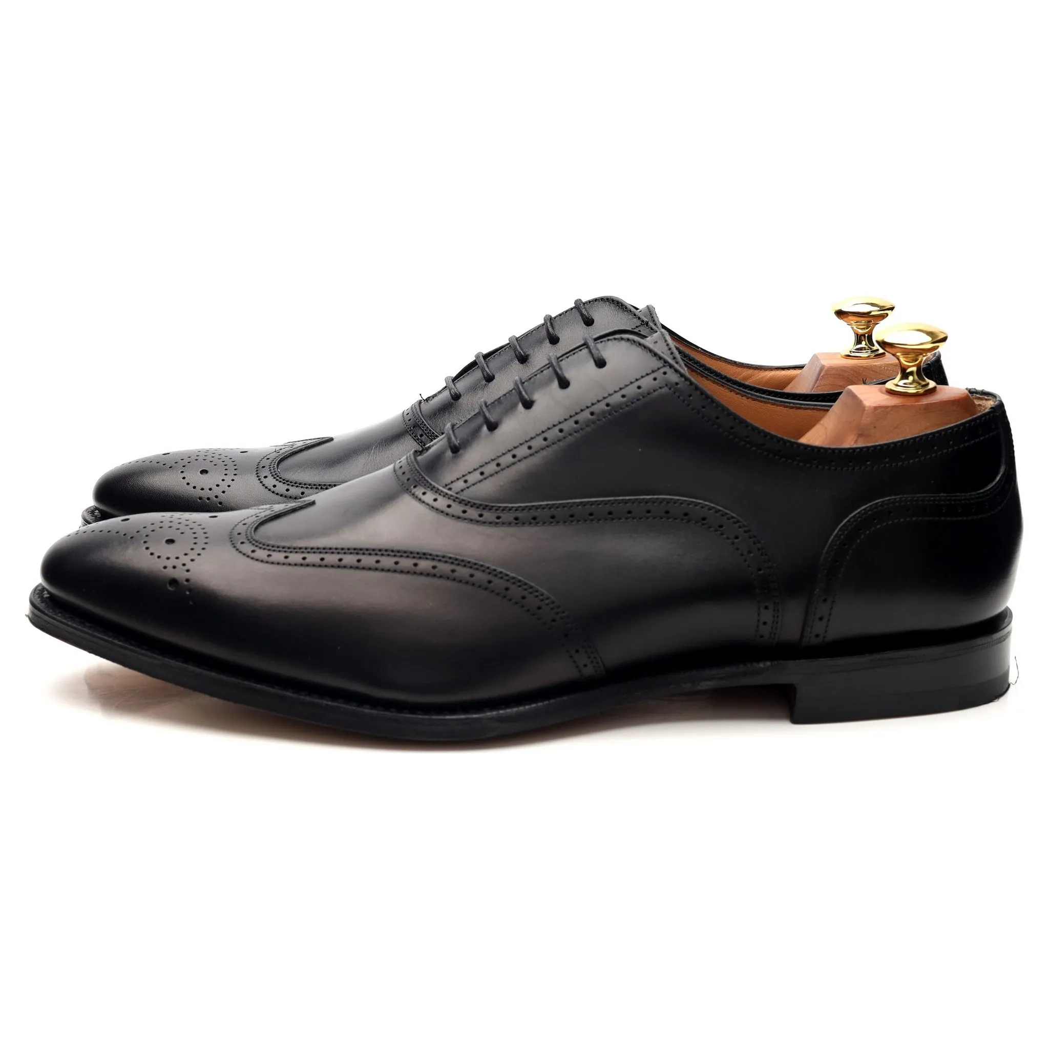 'Walton' Black Leather Oxford UK 9.5 G