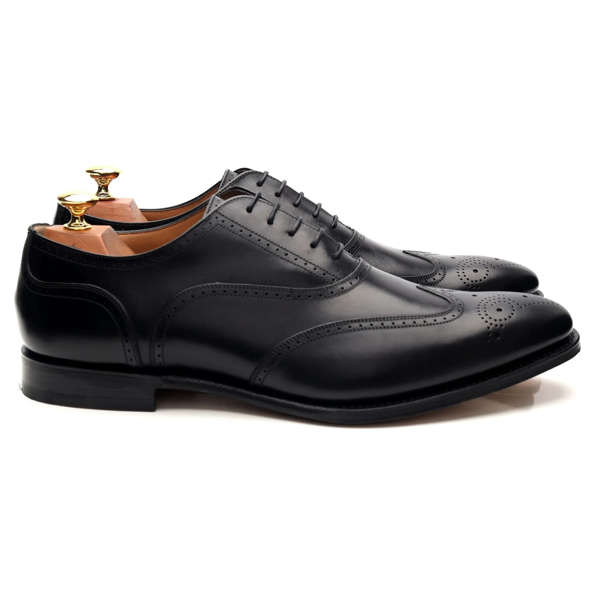 'Walton' Black Leather Oxford UK 9.5 G