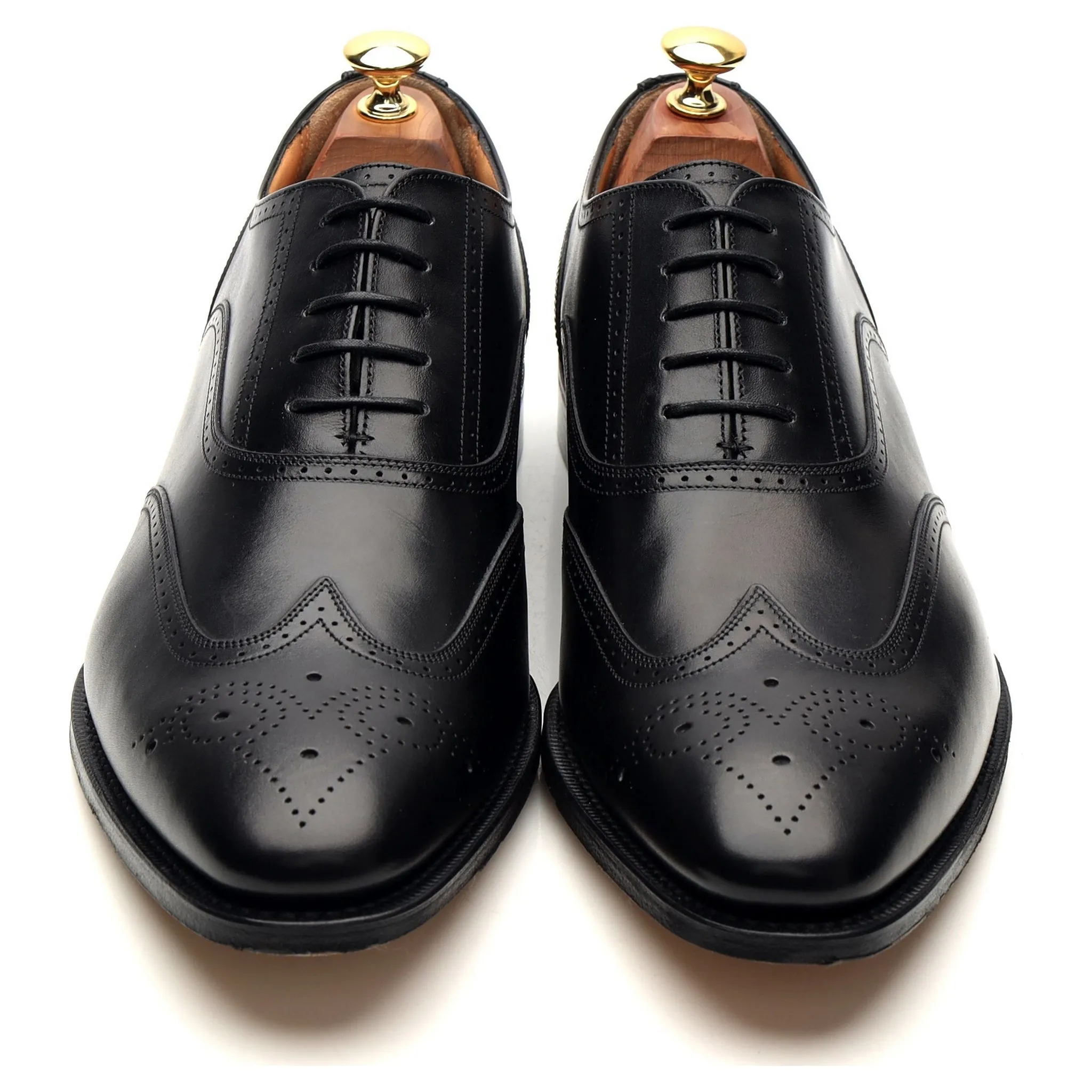 'Walton' Black Leather Oxford UK 9.5 G