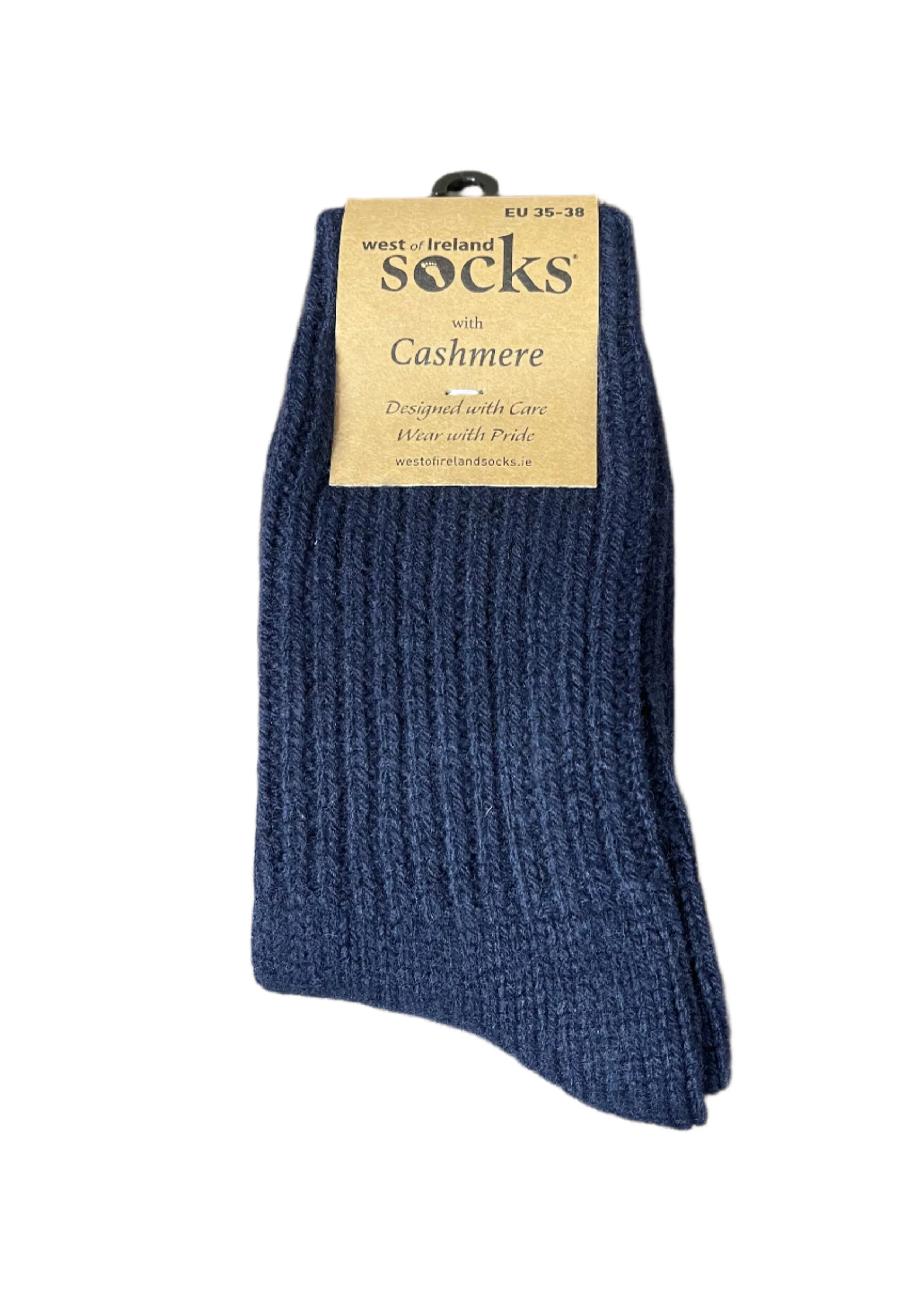 West of Ireland Cashmere Socks | Navy
