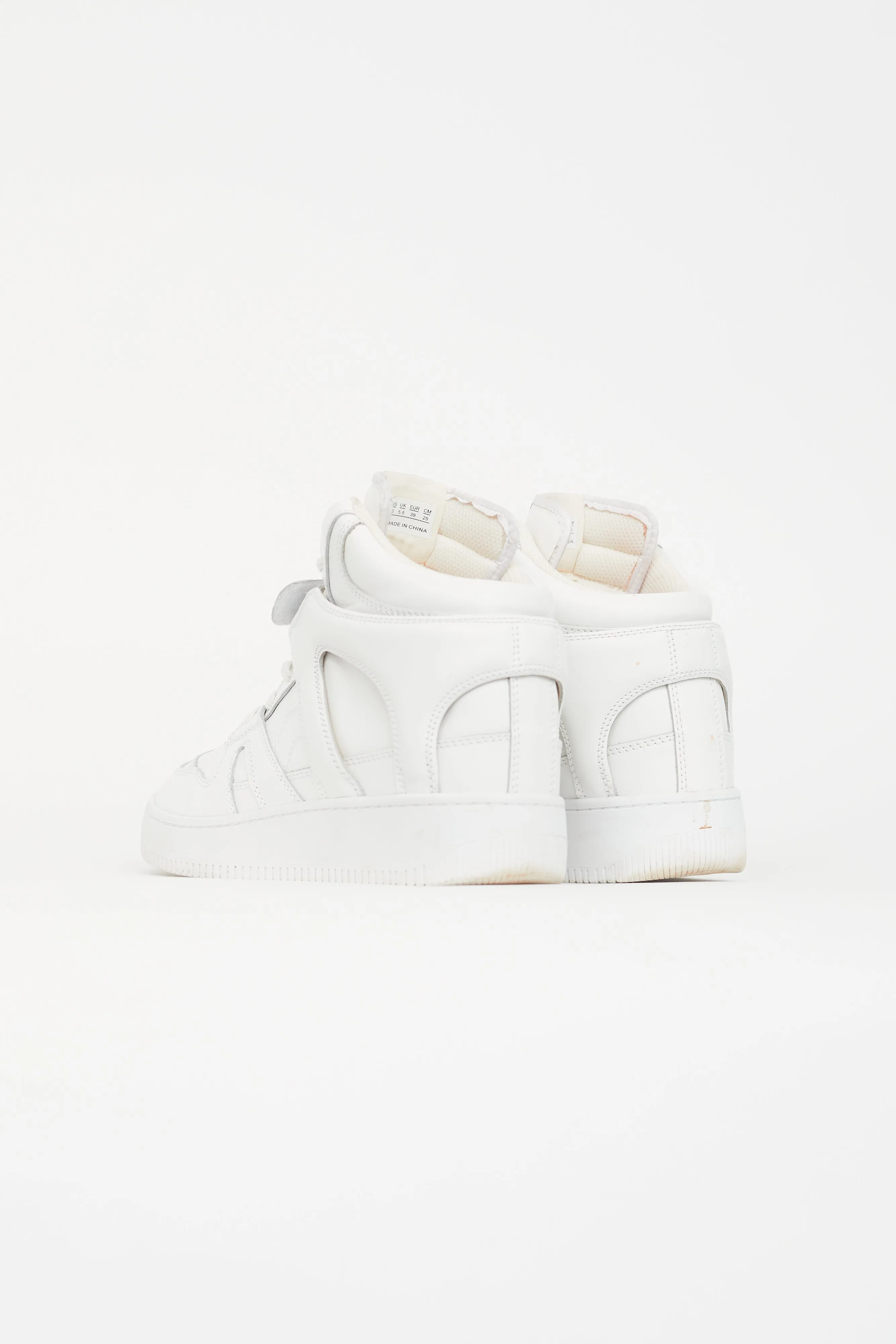 White Brooklee High Top Sneaker