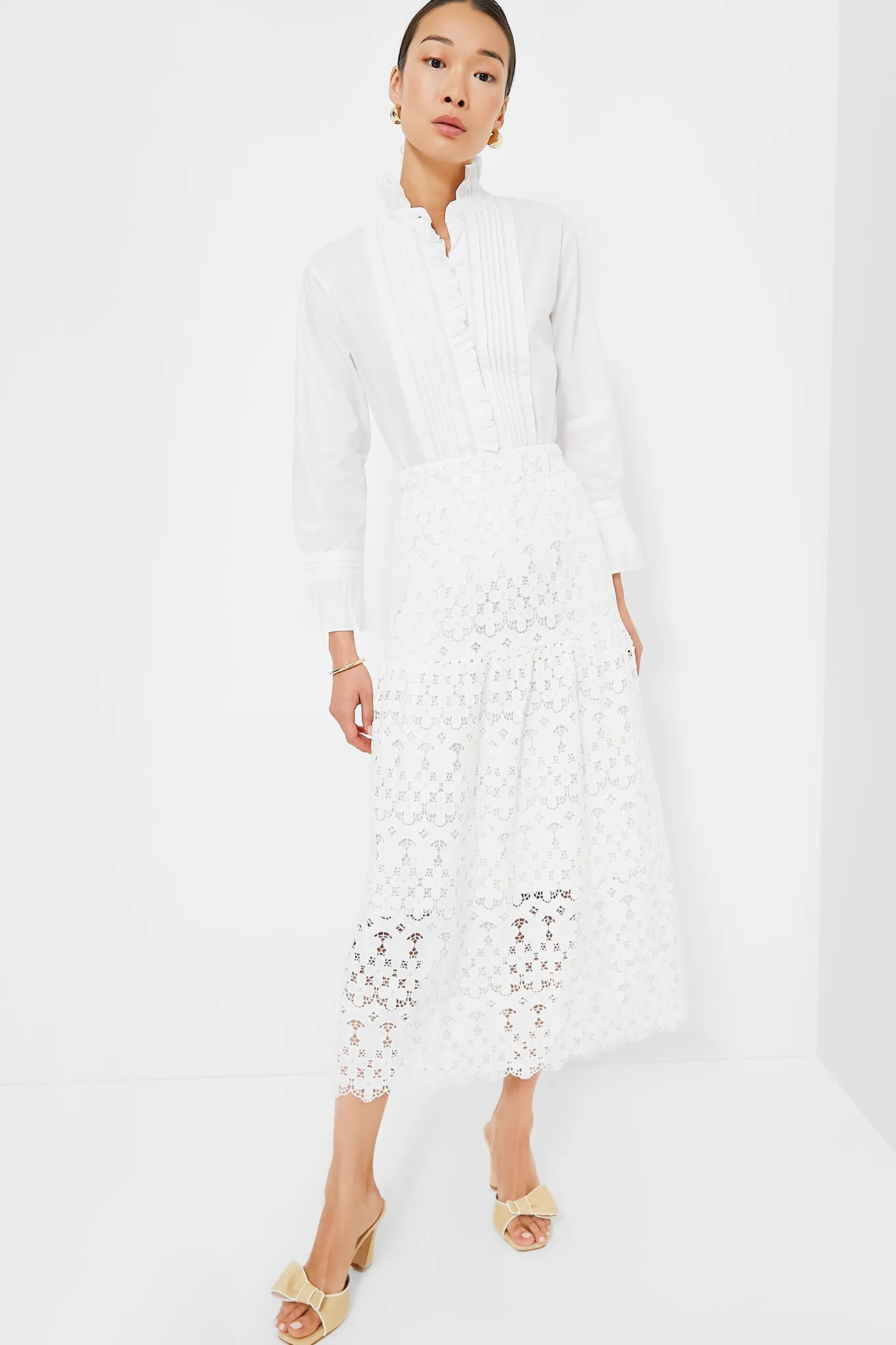 White Phoebe Blouse