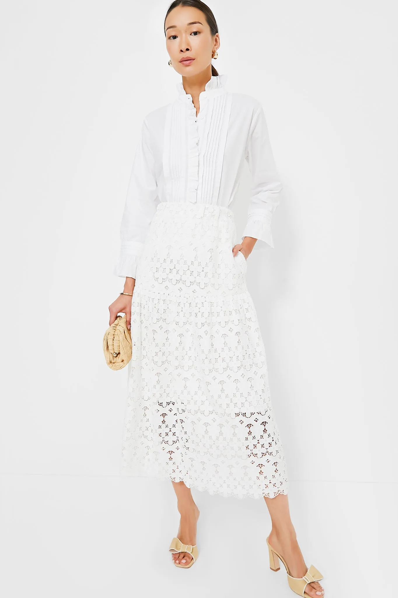 White Phoebe Blouse