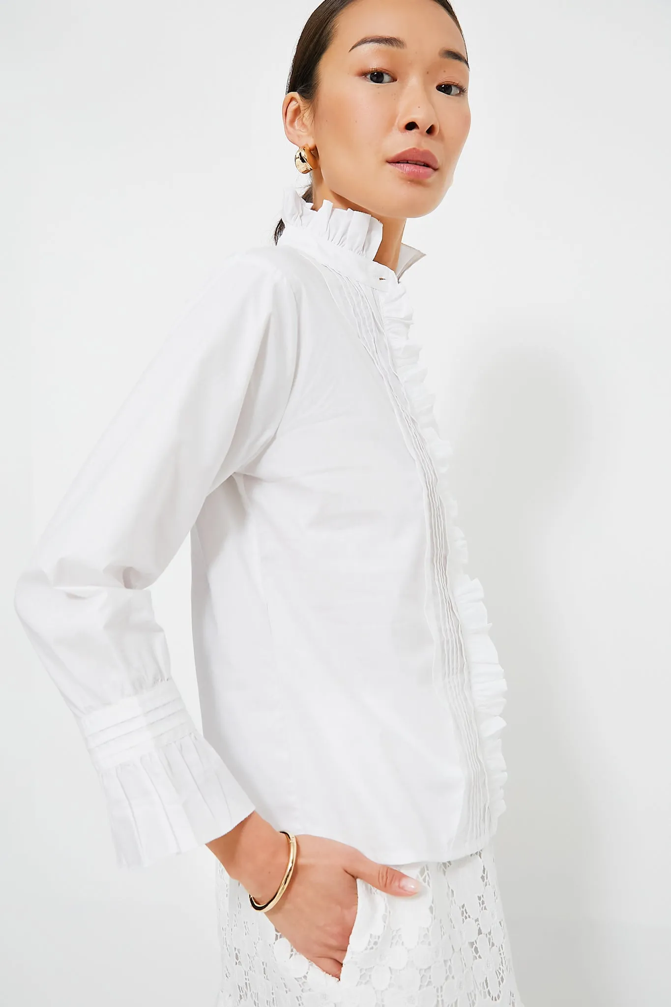 White Phoebe Blouse