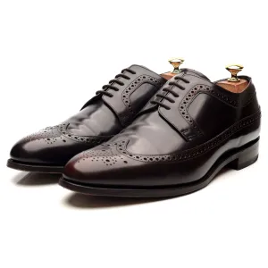 'Woodbridge' Dark Brown Leather Derby Brogues UK 9.5 G